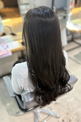 オリーブグレージュ/暗髪