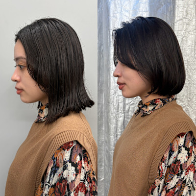 ステップボーンカットボブ/イメチェン/美髪