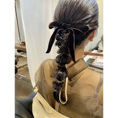 ベロアリボンアレンジ