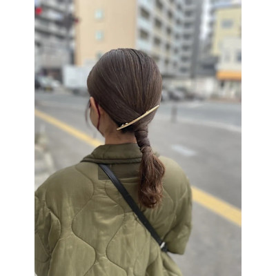 タイトポニーアレンジ