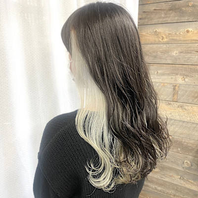 ホワイトインナーカラー【：muku野方】