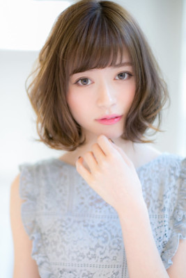 山村/小顔ボブ/ゆるふわパーマボブ/前下がりボブ/ボブパーマ