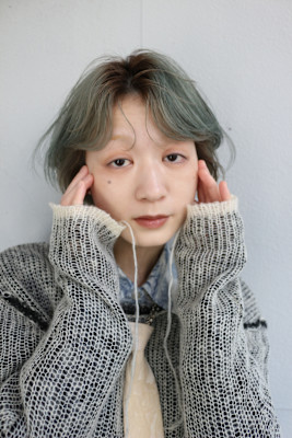 ステップボーンカット/ハンサムショート/デザインカラー