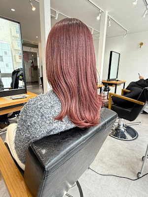 ピンクカラー。