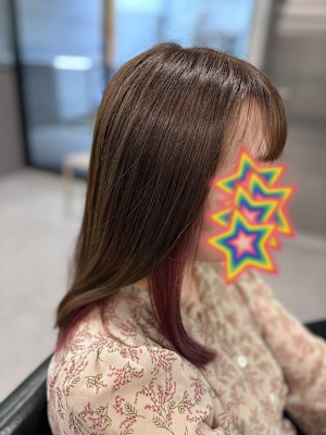 くすみラベンダー×透明感アッシュ