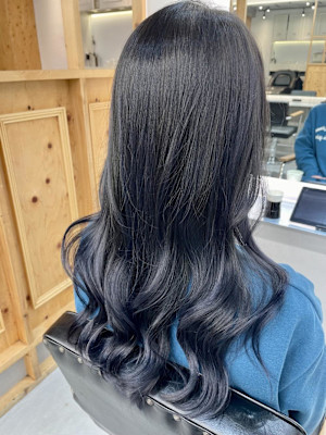 ブリーチなし/ダブルカラー/ネイビーカラー/ブルージュ