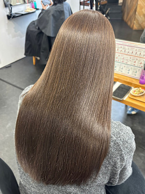 【髪質改善】ヘーゼルベージュ/艶髪/透明感/トリートメント