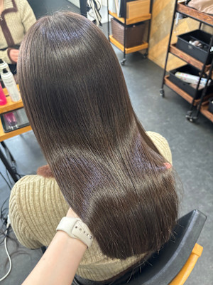 【髪質改善】グレージュ/艶髪/透明感/トリートメント