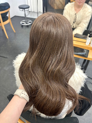 【髪質改善】ヘーゼルベージュ/艶髪/透明感/トリートメント