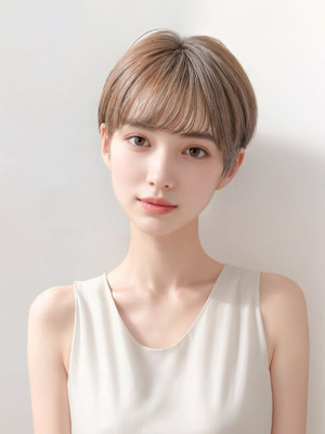 耳掛けショートスタイル★マニッシュボブ#こなれミディ