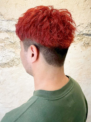 【Flor_上大岡】*メンズショート+ビビットレッド*