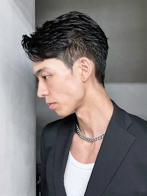 透明感カラー韓国マッシュダークアッシュ_ba533741