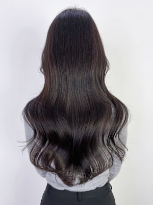 ロング韓国ヘアくびれヘア美髪顔周りレイヤー_ba544221