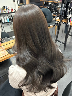 【髪質改善】グレージュ/艶髪/透明感/トリートメント