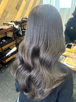 【髪質改善】オリーブグレージュ/艶髪/透明感/トリートメント