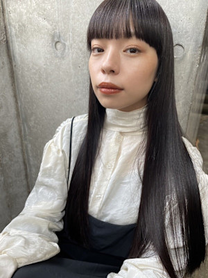 ワイドバング×ストレート