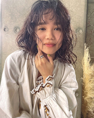 ラフなパーマスタイル