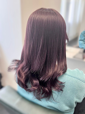 【髪質改善】ピンクラベンダーカラー/ブリーチなし/暖色カラー