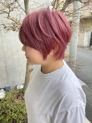 派手すぎない！くすみピンクカラー