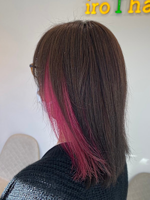 デザインカラー　イヤリングカラー　ピンクカラー