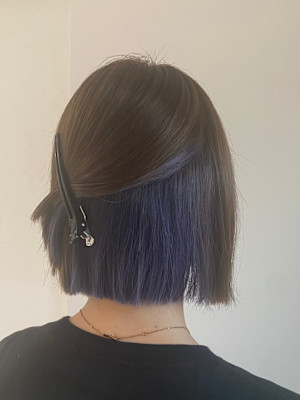 デザインカラー　インナーカラー　パープル