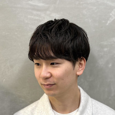 シャドウパーマ×毛流れスタイル/清潔感/メンズカット