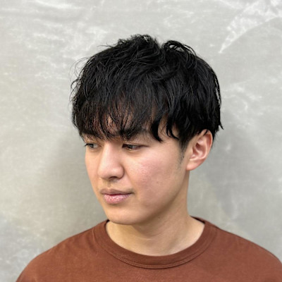 シャドウパーマ×マッシュ