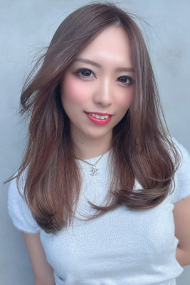 ロング　レイヤー　髪質改善トリートメント　オーガニックカラー