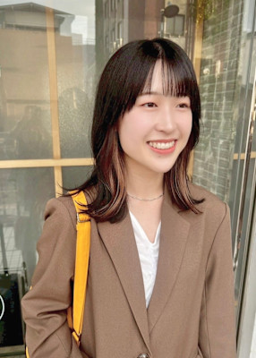 インナーカラー/ミディアムヘア