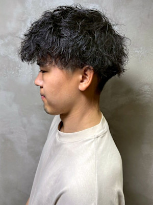 ツイスパ  刈り上げ ショートマッシュ ツーブロック 20代