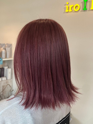 ブリーチカラー　ピンクカラー