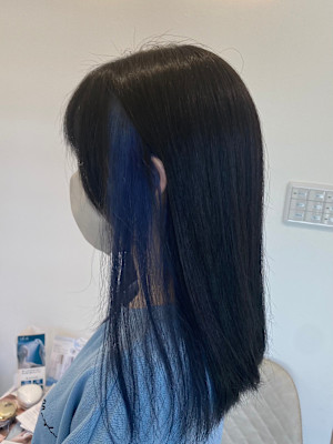 デザインカラー　イヤリングカラー　ブルーカラー