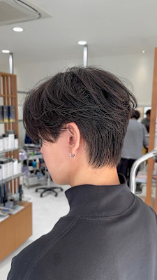 毛流れセンターパート