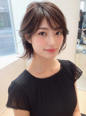 大人可愛いショートヘア