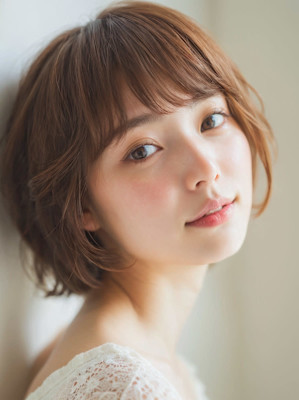 大人可愛いショートヘア