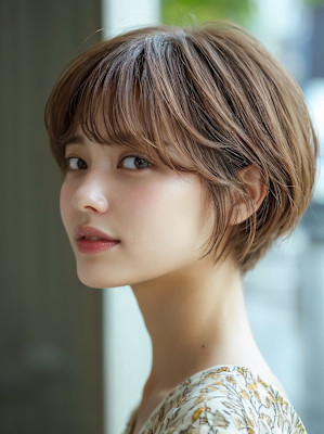 大人可愛いショートヘア