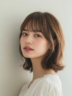 外ハネくびれボブ