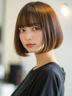 ナチュラルタイトボブ