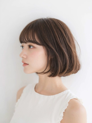 切りっぱなしボブ
