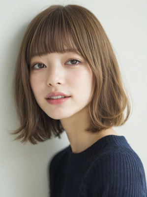 切りっぱなしボブ