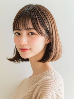 ナチュラルタイトボブ