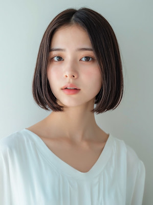 切りっぱなしボブ