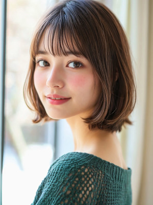 大人可愛いショートヘア
