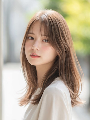 大人可愛いロングヘア