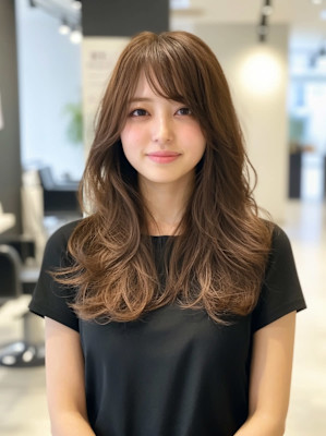 大人可愛いロングヘア