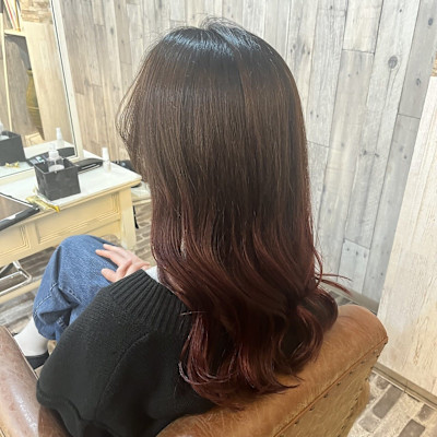 グラデーション×ピンク