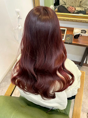 髪質改善/縮毛矯正/酸性ストレート/暖色系/韓国風巻き髪