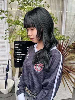 レイヤーカット/艶感カラー