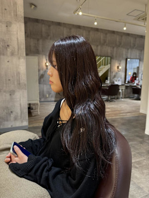 『ブリーチなしダブルカラー』艶カラー