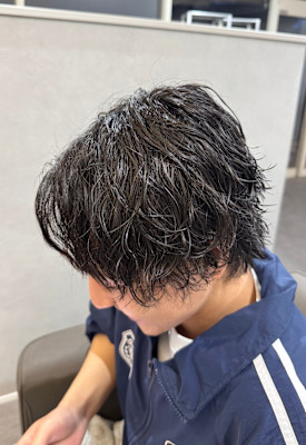 シャドウパーマ/ニュアンスパーマ/センターパート